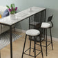 Modern Style Bar Table 1/3 Pieces Rectangle Faux Marble Counter Set Clearhalo 'Bar Furniture' 'furn' 'furn_home_bar_bar_sets' 'Furniture' 'Home Bars & Bar Sets' 'home_bar_bar_sets' 'Kitchen & Dining Furniture' 6249020