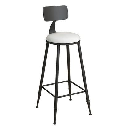 Modern Style Bar Table 1/3 Pieces Rectangle Faux Marble Counter Set Black 30"H Stool (Single) Clearhalo 'Bar Furniture' 'furn' 'furn_home_bar_bar_sets' 'Furniture' 'Home Bars & Bar Sets' 'home_bar_bar_sets' 'Kitchen & Dining Furniture' 6249025