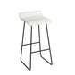 Modern Style Bar Table 1/3 Pieces Rectangle Faux Marble Counter Set White 30"H Stool (Single) Clearhalo 'Bar Furniture' 'furn' 'furn_home_bar_bar_sets' 'Furniture' 'Home Bars & Bar Sets' 'home_bar_bar_sets' 'Kitchen & Dining Furniture' 6249026