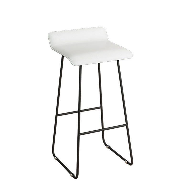 Modern Style Bar Table 1/3 Pieces Rectangle Faux Marble Counter Set White 30"H Stool (Single) Clearhalo 'Bar Furniture' 'furn' 'furn_home_bar_bar_sets' 'Furniture' 'Home Bars & Bar Sets' 'home_bar_bar_sets' 'Kitchen & Dining Furniture' 6249026