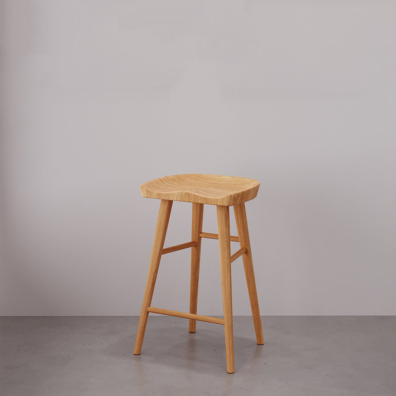 Modern Bar Table Set 1/5/9 Pieces Solid Wood Counter Table with Backless Stools Wood 29"H Stool (Single) Clearhalo 'Bar Furniture' 'furn' 'furn_home_bar_bar_sets' 'Furniture' 'Home Bars & Bar Sets' 'home_bar_bar_sets' 'Kitchen & Dining Furniture' 6249044