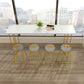 Glam Style Rectangle Counter Set 1/5 Pieces Solid Wood Bistro Set Clearhalo 'Bar Furniture' 'furn' 'furn_home_bar_bar_sets' 'Furniture' 'Home Bars & Bar Sets' 'home_bar_bar_sets' 'Kitchen & Dining Furniture' 6249056