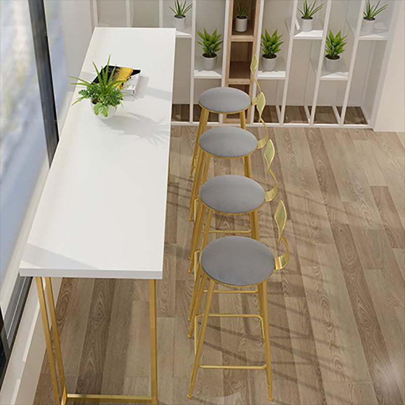 Glam Style Rectangle Counter Set 1/5 Pieces Solid Wood Bistro Set Clearhalo 'Bar Furniture' 'furn' 'furn_home_bar_bar_sets' 'Furniture' 'Home Bars & Bar Sets' 'home_bar_bar_sets' 'Kitchen & Dining Furniture' 6249060