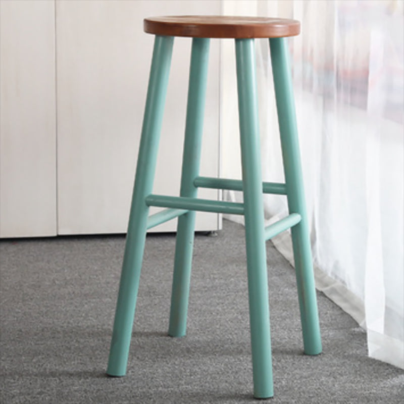 Juego de mesa de bar moderno, juego de altura de mostrador de madera maciza de 1/6 piezas para interior