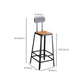 Juego de mesa de bar moderno, juego de altura de mostrador de madera maciza de 1/6 piezas para interior
