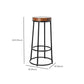 Juego de mesa de bar moderno, juego de altura de mostrador de madera maciza de 1/6 piezas para interior
