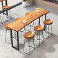 Industrial Bar Table Set 1/7 Pieces Solid Wood Bistro Set for Indoor Clearhalo 'Bar Furniture' 'furn' 'furn_home_bar_bar_sets' 'Furniture' 'Home Bars & Bar Sets' 'home_bar_bar_sets' 'Kitchen & Dining Furniture' 6249101