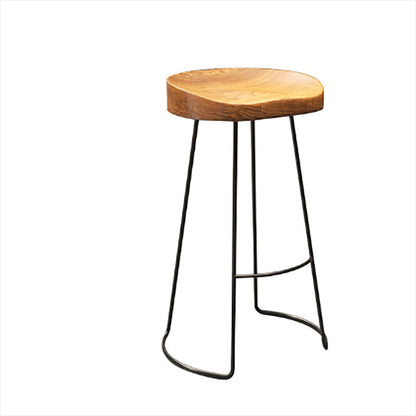 Industrial Bar Table Set 1/7 Pieces Solid Wood Bistro Set for Indoor Wood 29"H Stool (Single) Clearhalo 'Bar Furniture' 'furn' 'furn_home_bar_bar_sets' 'Furniture' 'Home Bars & Bar Sets' 'home_bar_bar_sets' 'Kitchen & Dining Furniture' 6249109