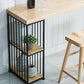 Natural Bar Table Set Industrial 1/3 Pieces Rectangle Solid Wood Counter Table Set Clearhalo 'Bar Furniture' 'furn' 'furn_home_bar_bar_sets' 'Furniture' 'Home Bars & Bar Sets' 'home_bar_bar_sets' 'Kitchen & Dining Furniture' 6249125