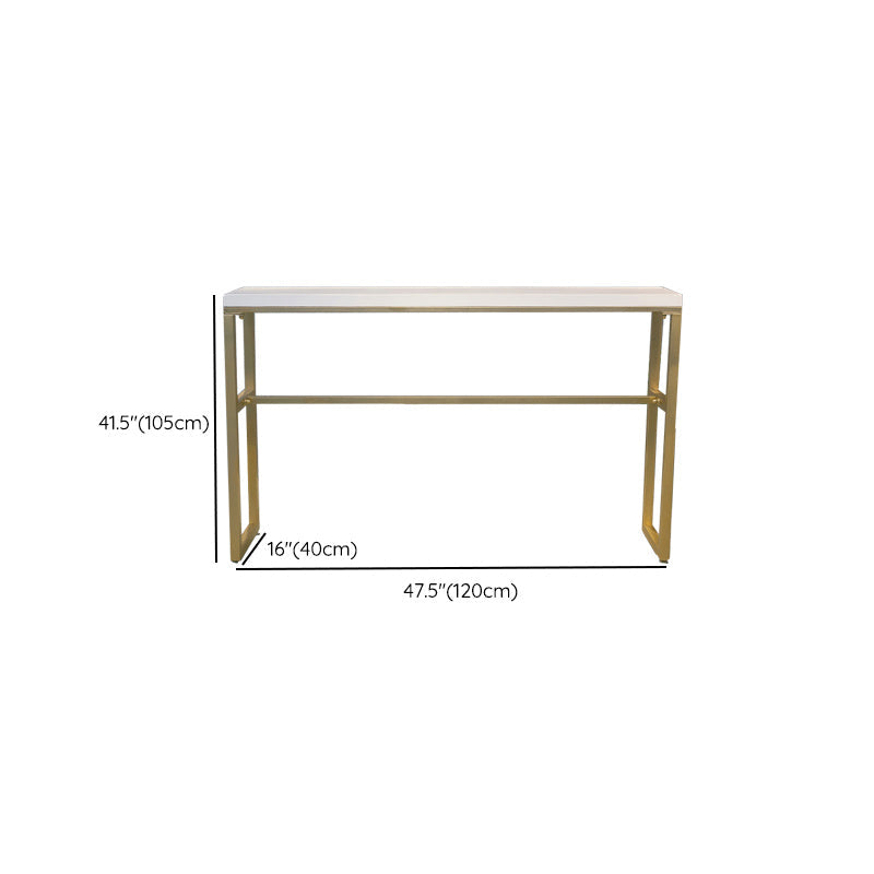 Faux Marble Bar Table Set Glam Style 1/3/5 Pieces Rectangle Counter Table Clearhalo 'Bar Furniture' 'furn' 'furn_home_bar_bar_sets' 'Furniture' 'Home Bars & Bar Sets' 'home_bar_bar_sets' 'Kitchen & Dining Furniture' 6249150