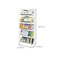 Contemporary Closed Back Bookshelf Metal Vertical Shelf Bookcase for Living Room Clearhalo 'Bookcases' 'furn' 'furn_bookcases' 'Furniture' 'Office Furniture' 6249234