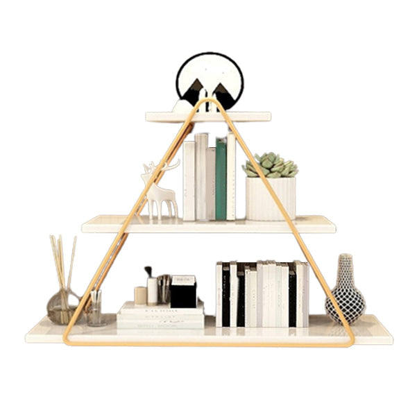 Estante de metal moderno estantería estantería montada en la pared para sala de estar