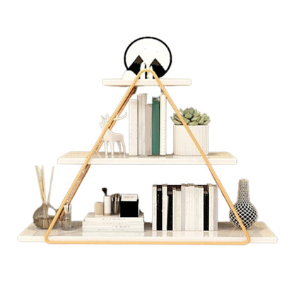 Estante de metal moderno estantería estantería montada en la pared para sala de estar