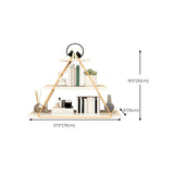 Estante de metal moderno estantería estantería montada en la pared para sala de estar