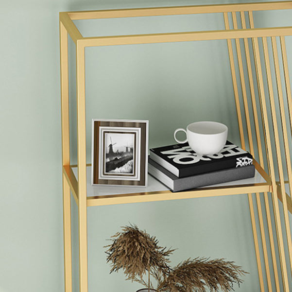 Libreria moderna del ripiano in metallo libreria a riposo con ripiani per soggiorno