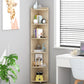 Modern Engineered Wood Bookshelf Corner Book Shelf for Living Room
