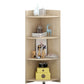 Modern Engineered Wood Bookshelf Corner Book Shelf for Living Room