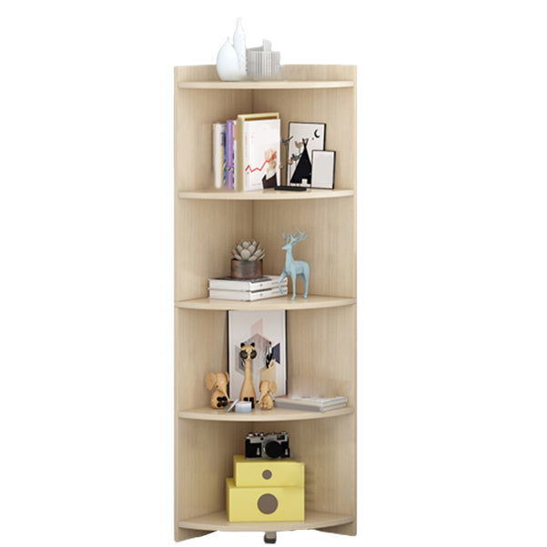 Modern Engineered Wood Bookshelf Corner Book Shelf for Living Room