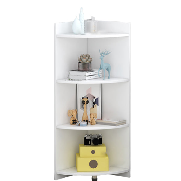 Modern Engineered Wood Bookshelf Corner Book Shelf for Living Room