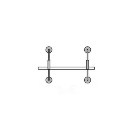 Metal and Wood Glam Shelf Bookcase Gold Wall Mounted Bookshelf for Office