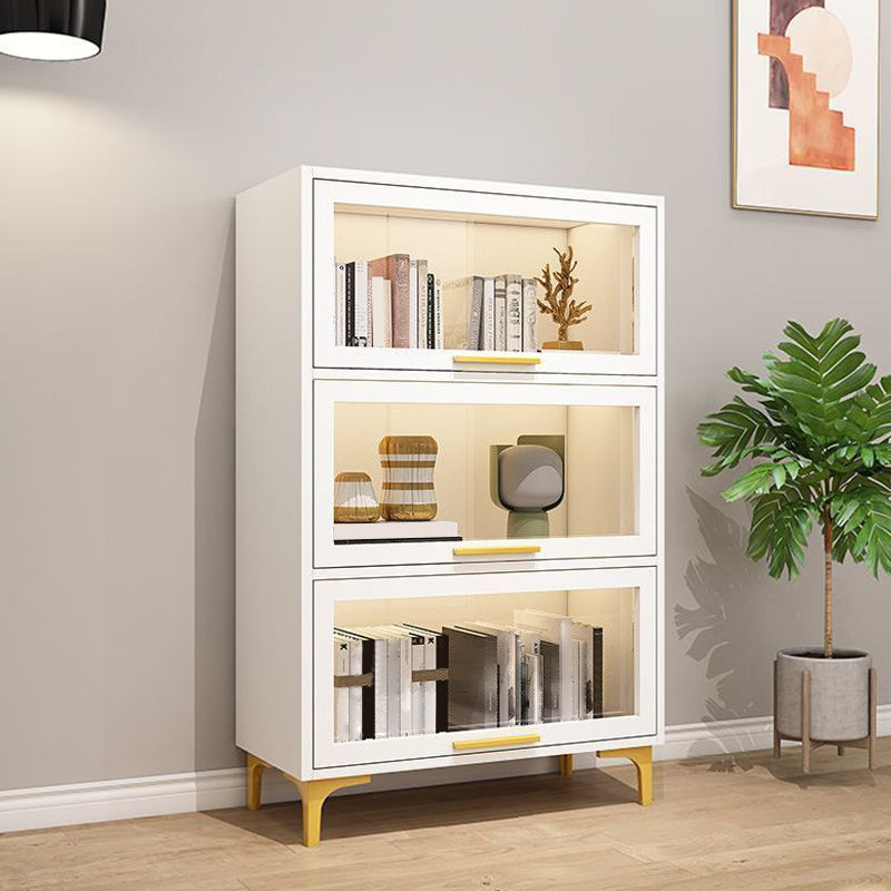 Modem Wooden Bookshelf Standard Shelf Bookshelf for Home Office 13.9" Wide White Clearhalo 'Bookcases' 'furn' 'furn_bookcases' 'Furniture' 'Office Furniture' 6249424