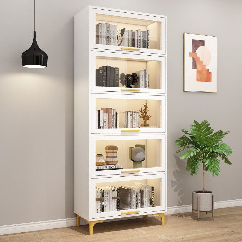 Modem Wooden Bookshelf Standard Shelf Bookshelf for Home Office 13.9" Wide Clearhalo 'Bookcases' 'furn' 'furn_bookcases' 'Furniture' 'Office Furniture' 6249431
