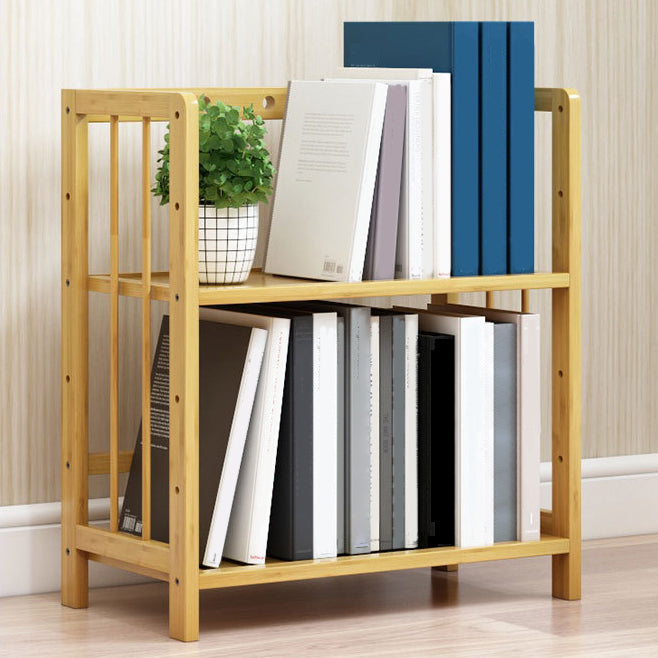Modern Bamboo Etagere Bookshelf Bedroom Vertical Open Shelf Bookcase with Shelves