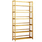 Modern Bamboo Etagere Bookshelf Bedroom Vertical Open Shelf Bookcase with Shelves
