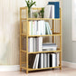 Modern Bamboo Etagere Bookshelf Bedroom Vertical Open Shelf Bookcase with Shelves