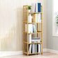 Modern Bamboo Etagere Bookshelf Bedroom Vertical Open Shelf Bookcase with Shelves
