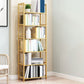 Modern Bamboo Etagere Bookshelf Bedroom Vertical Open Shelf Bookcase with Shelves