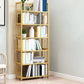 Modern Bamboo Etagere Bookshelf Bedroom Vertical Open Shelf Bookcase with Shelves