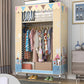 Armoire de garde-robe contemporaine avec étagères Closet de garde-robe en acier pour chambre à coucher