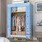 Armoire de garde-robe contemporaine avec étagères Closet de garde-robe en acier pour chambre à coucher
