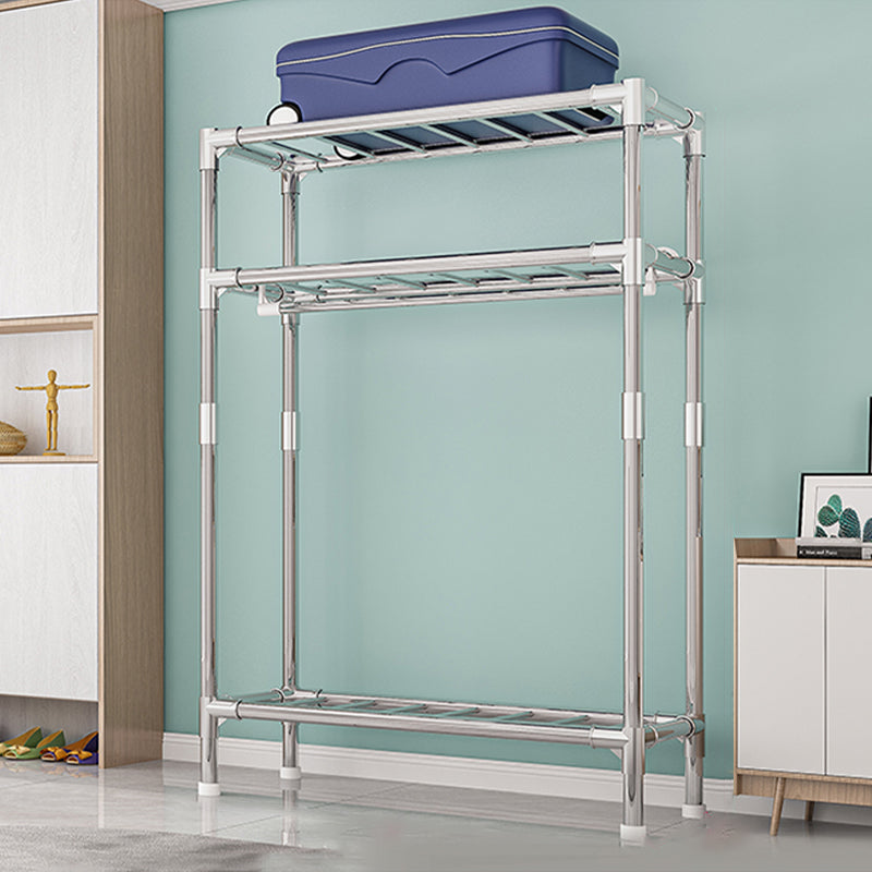 Armoire de garde-robe contemporaine avec étagères Closet de garde-robe en acier pour chambre à coucher