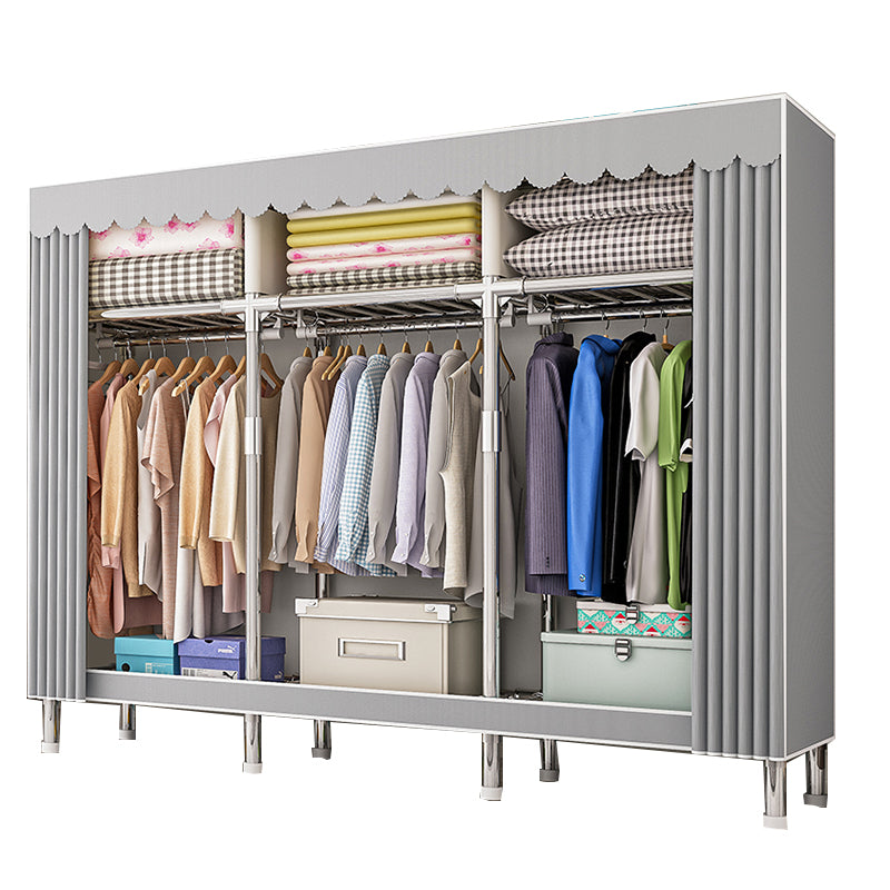 Armadio per armadio in acciaio con gambe moderne armadio per il guardaroba per casa