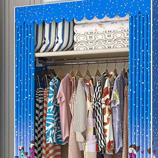 Steel Wardrobe Armoire with Legs Modern Wardrobe Cabinet for Home
