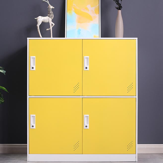 Non-Hanging Armoire with Lock Contemporary Storage Cabinet for Home