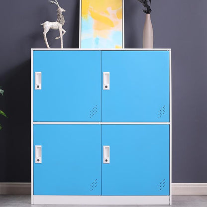 Non-Hanging Armoire with Lock Contemporary Storage Cabinet for Home