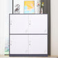 Non-Hanging Armoire with Lock Contemporary Storage Cabinet for Home