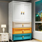 Armoire de garde-robe en plastique armoire de garde-robe contemporaine avec jambes