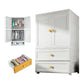 Armoire de garde-robe en plastique armoire de garde-robe contemporaine avec jambes