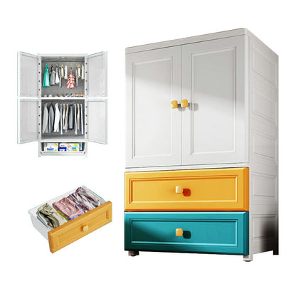 Armoire de garde-robe en plastique armoire de garde-robe contemporaine avec jambes