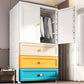 Armoire de garde-robe en plastique armoire de garde-robe contemporaine avec jambes