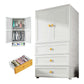 Armoire de garde-robe en plastique armoire de garde-robe contemporaine avec jambes