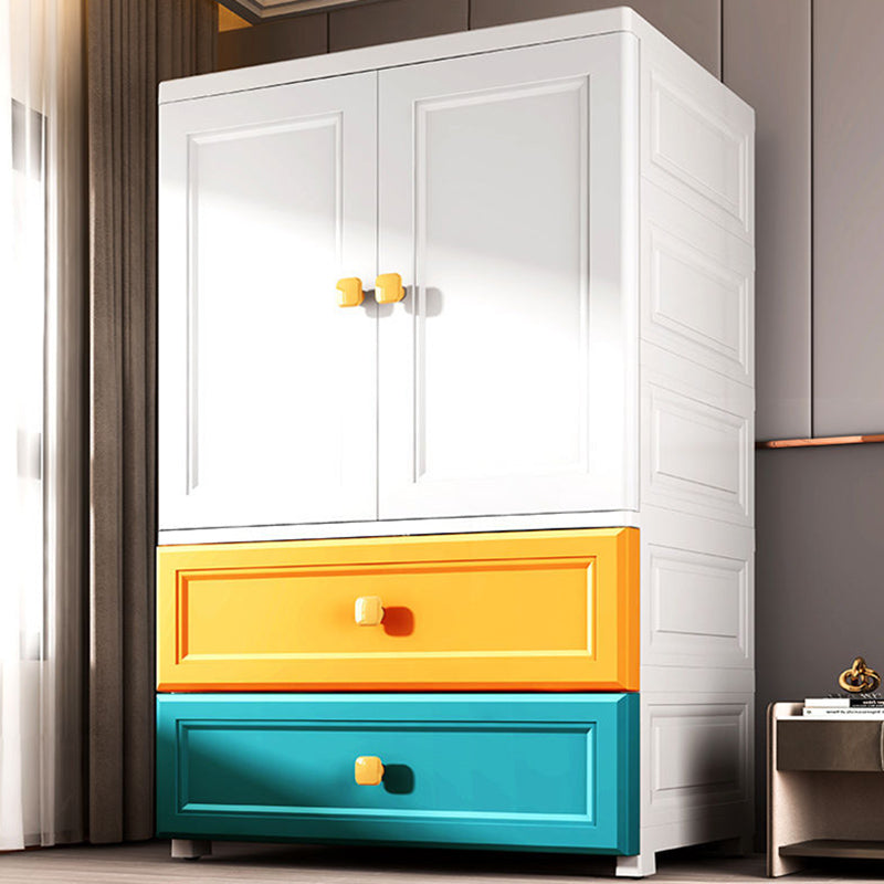 Armoire de garde-robe en plastique armoire de garde-robe contemporaine avec jambes