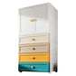 Armoire de garde-robe en plastique armoire de garde-robe contemporaine avec jambes
