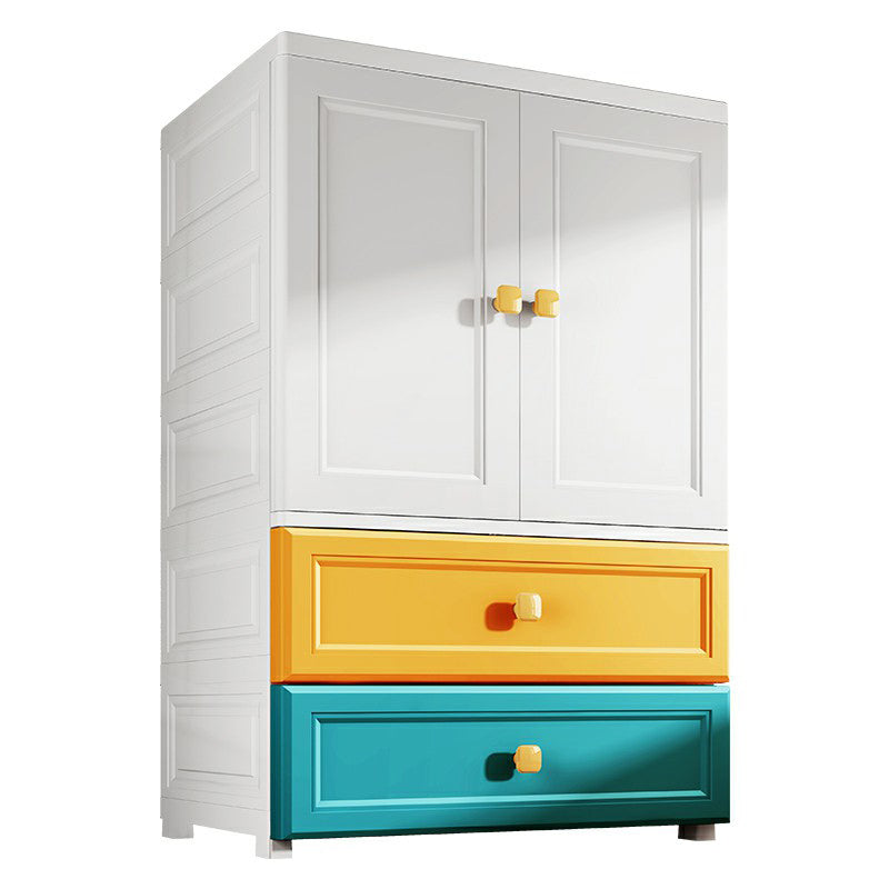 Armoire de garde-robe en plastique armoire de garde-robe contemporaine avec jambes