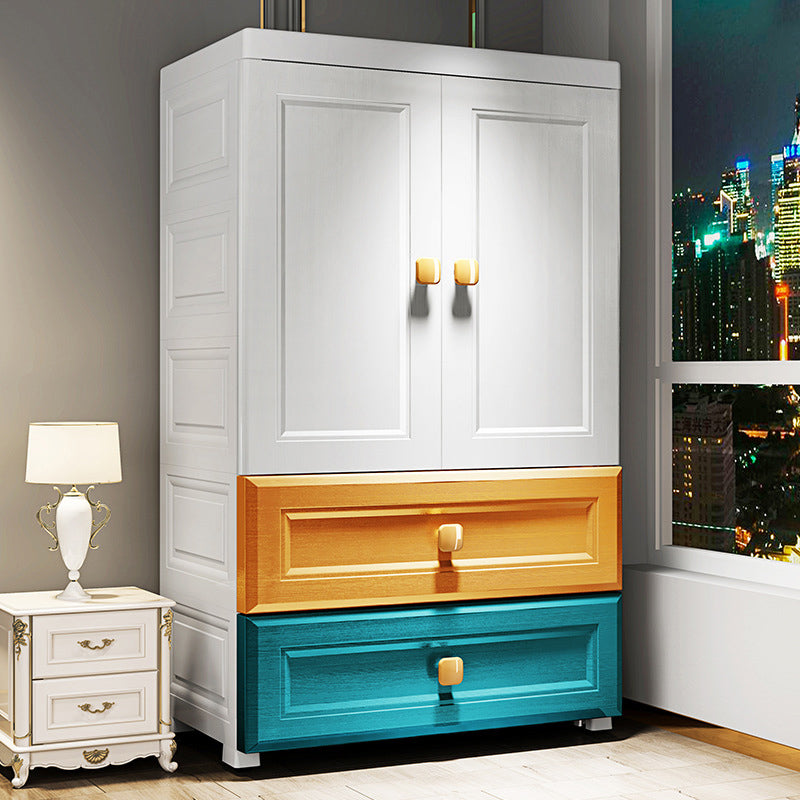 Armoire de garde-robe en plastique armoire de garde-robe contemporaine avec jambes