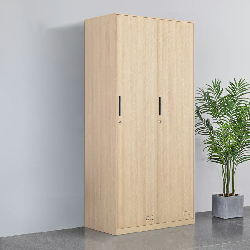 Armoire de rangement industrielle finale mate en métal avec portes à charnière